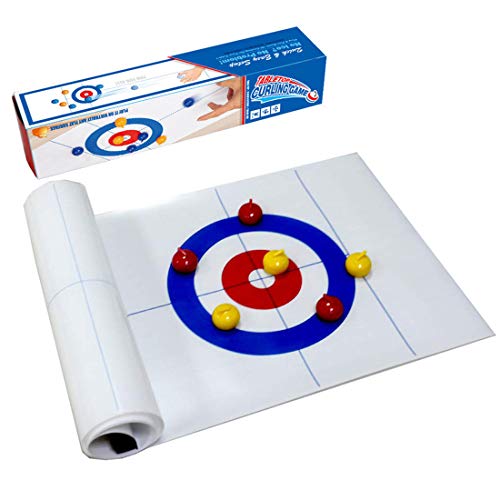 Juego de mesa Curling,adultos y niños, juegos de mesa portátiles del equipo,de mesa formación familiar a juegos de mesa para niños y adultos de interior,Viajes, divertido puzzle juego educativo regalo