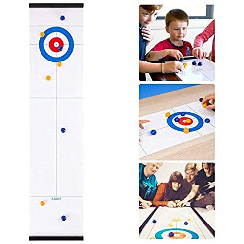 Juego de mesa Curling,adultos y niños, juegos de mesa portátiles del equipo,de mesa formación familiar a juegos de mesa para niños y adultos de interior,Viajes, divertido puzzle juego educativo regalo