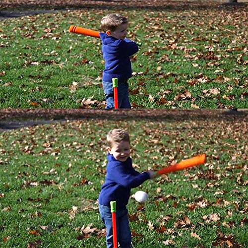 Juego De Pelota En T Para Niños Pequeños, Niños, Juego De Tee De Béisbol Incluye 8 Bolas, Altura Ajustable En T: Se Adapta Con Los Brotes De Crecimiento De Su Hijo, Mejora Las Habilidades De Bateo