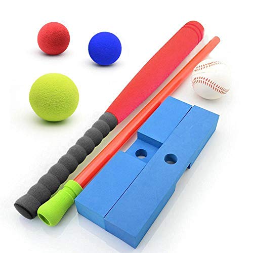 Juego De Pelota En T Para Niños Pequeños, Niños, Juego De Tee De Béisbol Incluye 8 Bolas, Altura Ajustable En T: Se Adapta Con Los Brotes De Crecimiento De Su Hijo, Mejora Las Habilidades De Bateo