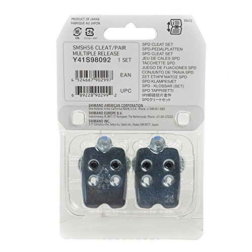 Juego de placas Shimano SM-SH56 con listones de contraplaca, negro, talla única Juego de placas Shimano SM-SH56 con listones de contraplaca, negro, talla única