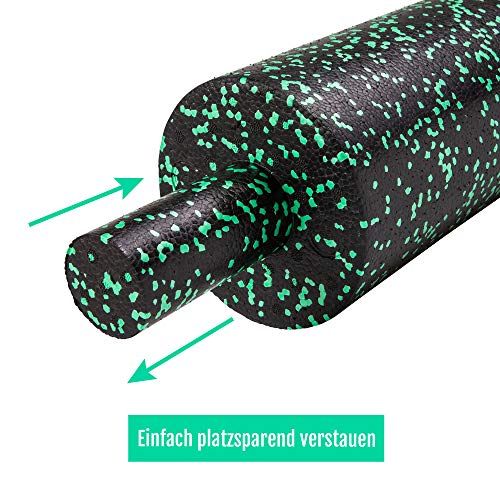 Juego de rodillos de masaje 2 en 1 para un tejido conectivo más firme, incluye 37 vídeos de entrenamiento, rodillo de espuma respetuoso con la piel y libre de plastificantes Juego de rodillos de masaje 2 en 1 para un tejido conectivo más firme, incluye 37 vídeos de entrenamiento, rodillo de espuma respetuoso con la piel y libre de plastificantes