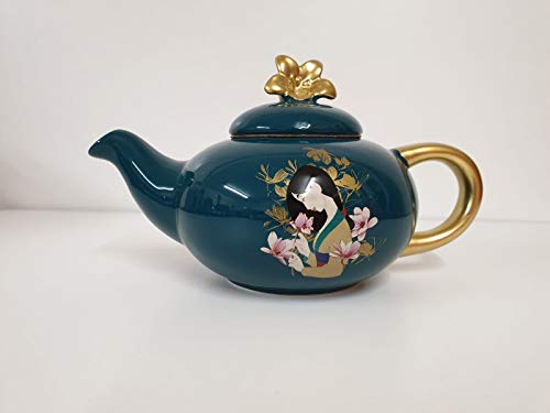 Juego de tazas de té de Disney Mulan de la colección de productos para el hogar, set de té y té, paquete de regalo (tetera)