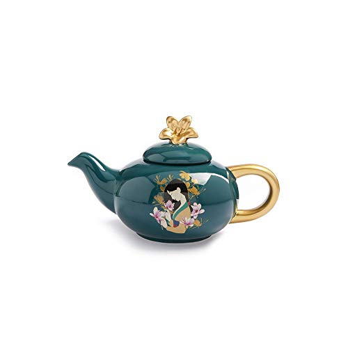 Juego de tazas de té de Disney Mulan de la colección de productos para el hogar, set de té y té, paquete de regalo (tetera)