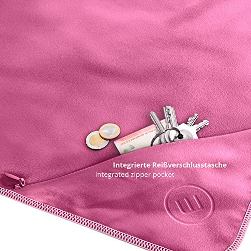Juego de Toallas de Microfibra + Funda de Transporte | Set de 2 Azules: Grande para baño, pequeño para Cuerpo y Cara | Ultra-Ligeras, absorbentes, de Secado rápido - Deporte Viaje Playa Gimnasio Juego de Toallas de Microfibra + Funda de Transporte | Set de 2 Azules: Grande para baño, pequeño para Cuerpo y Cara | Ultra-Ligeras, absorbentes, de Secado rápido - Deporte Viaje Playa Gimnasio