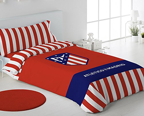 Juego Funda Nórdica Oficial Atlético Madrid 2018. Cama de 90cm.