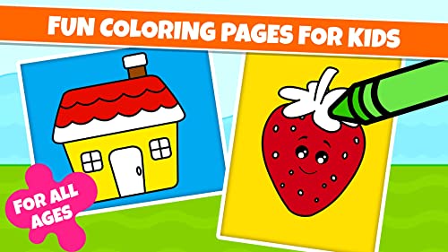 Juegos de Colorear para Niños: Bebé Libro de Dibujo y Pintar para Niños, Colorea por Números - Colores Dibujar y pintar