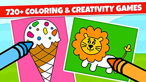 Juegos de Colorear para Niños: Bebé Libro de Dibujo y Pintar para Niños, Colorea por Números - Colores Dibujar y pintar