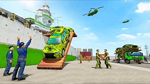 Juegos de Jeep de transporte de cruceros del ejército de EE. UU. - Ultimate Big Cruise Ship Parking Simulator 2021 - Real Cruise Ship Driving Cargo Simulator 3D Games 2021