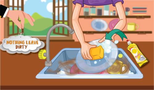 juegos de limpieza para niñas: limpieza de la casa del bebé