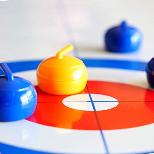 Juegos de mesa, juego de curling para juegos de mesa de equipo portátil de familia Juegos de la mesa de la familia Family Family Games para niños y adultos para interiores, Capacitación de mesa Famili