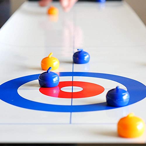 Juegos de mesa, juego de curling para juegos de mesa de equipo portátil de familia Juegos de la mesa de la familia Family Family Games para niños y adultos para interiores, Capacitación de mesa Famili