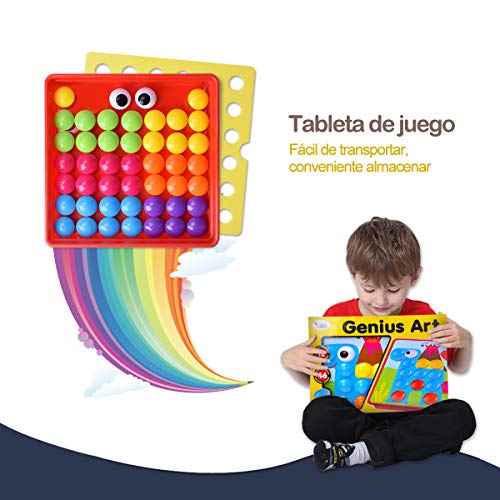 Juguete Educativo de Primera Infancia para Crear Multiples Combinacones, Creativo Juguete Educativo para Niños y Padres, Educación Temprana Rompecabezas Manos Cerebro Entrenamiento