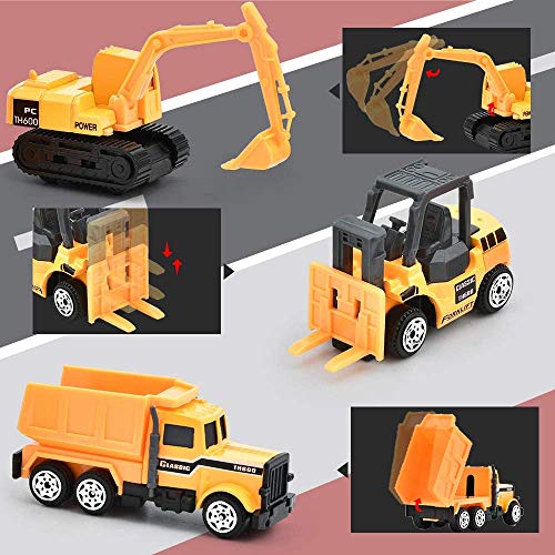 Juguetes de Construcción Juegos Vehículos de Aleación para Niños Juego Tractor Camión Volquete Excavadora Remolque Juguete Carro de 3 Años Conocer Coches Juguete Educativo (C) Juguetes de Construcción Juegos Vehículos de Aleación para Niños Juego Tractor Camión Volquete Excavadora Remolque Juguete Carro de 3 Años Conocer Coches Juguete Educativo (C)