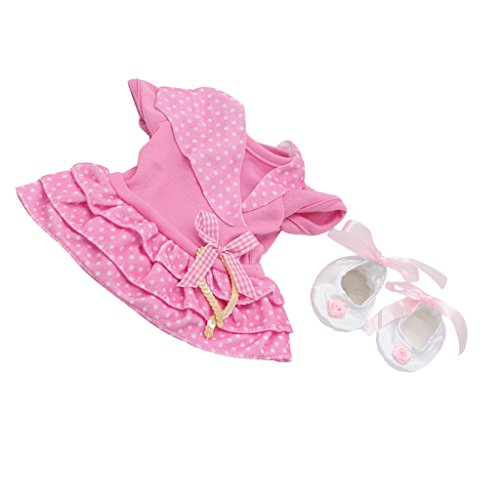 Juguetes Vestido Zapatos Baile Encaje Satén Ajustable 18pulgadas Muñecas American Girl - Rosa 3