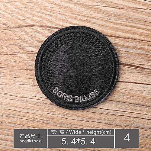 Juland 20 PCS Parches de PU Negro Autoadhesivo Mochilas Personalizadas decoración Parches para Hombres, Mujeres, niños, niñas, niños Juland 20 PCS Parches de PU Negro Autoadhesivo Mochilas Personalizadas decoración Parches para Hombres, Mujeres, niños, niñas, niños