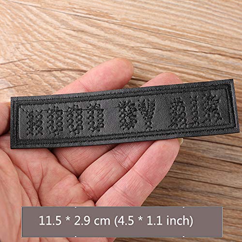 Juland 20 PCS Parches de PU Negro Autoadhesivo Mochilas Personalizadas decoración Parches para Hombres, Mujeres, niños, niñas, niños Juland 20 PCS Parches de PU Negro Autoadhesivo Mochilas Personalizadas decoración Parches para Hombres, Mujeres, niños, niñas, niños