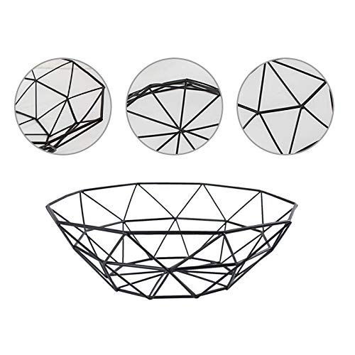 JUNGEN 3pcs Cesto de Frutas y Vegetales Frutero de Malla de Hierro para Frutas Cuenco de Frutas Soporte de Metal para Pan Frutas Dulces Verduras Almacenamiento Multifuncional 27 * 8 * 14.5cm (Negro) JUNGEN 3pcs Cesto de Frutas y Vegetales Frutero de Malla de Hierro para Frutas Cuenco de Frutas Soporte de Metal para Pan Frutas Dulces Verduras Almacenamiento Multifuncional 27 * 8 * 14.5cm (Negro)