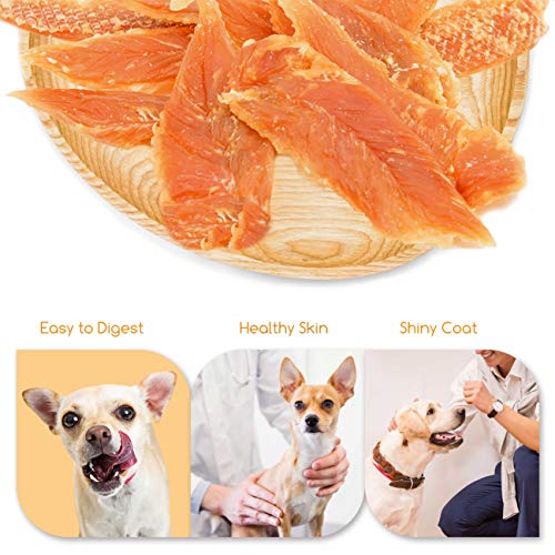 Jungle Calling Snacks para Perros, Pechuga Enterna de Pollo, Pollo Seco, Refrigerios de Entrenamiento para Mascotas, Cachorros Molar Stick para Perros,Bocadillos, 300 g