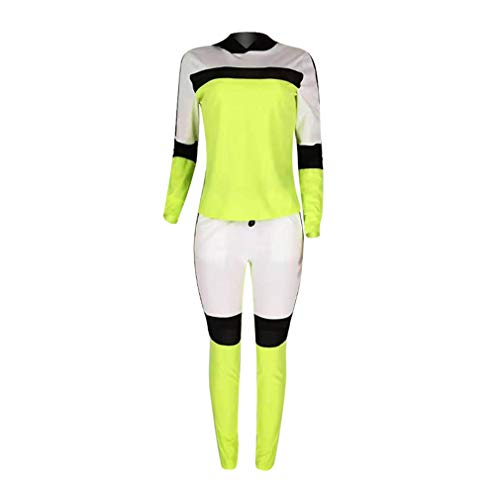 junkai Conjunto Ropa 2PCS Chándal Mujer Patchwork Capucha Sudaderas con Capucha Sudadera Pantalón Largo Trajes Ropa Deportiva Informal junkai Conjunto Ropa 2PCS Chándal Mujer Patchwork Capucha Sudaderas con Capucha Sudadera Pantalón Largo Trajes Ropa Deportiva Informal
