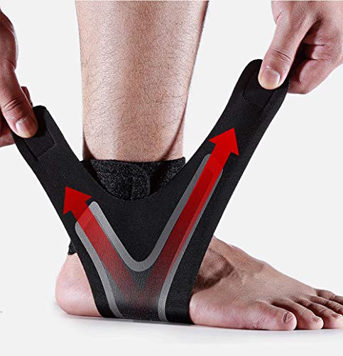 JUNSHUO Tobilleras Deportivas Soporte de Tobillo, Ajustable, Transpirable, Elástico, Anti-esguince, Compression Tobillera Protector de Mujeres Hombres Tobillo Baloncesto Futbol Ciclismo, L JUNSHUO Tobilleras Deportivas Soporte de Tobillo, Ajustable, Transpirable, Elástico, Anti-esguince, Compression Tobillera Protector de Mujeres Hombres Tobillo Baloncesto Futbol Ciclismo, L