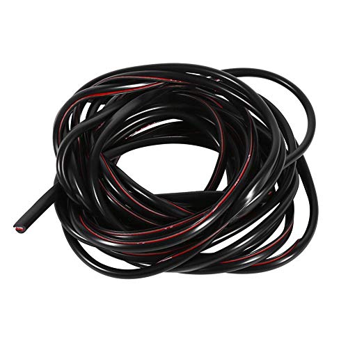 Junta de borde de goma, 5m, forma de U, protector puertas coche para proteger los perfiles de las puertas del coche (Negro) Junta de borde de goma, 5m, forma de U, protector puertas coche para proteger los perfiles de las puertas del coche (Negro)