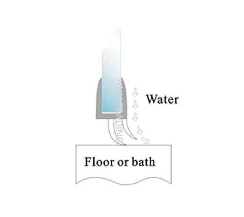 Junta para mampara de ducha HNNHOME de 4 a 6 mm, para vidrio recto o curvado, con separación de hasta 20 mm
