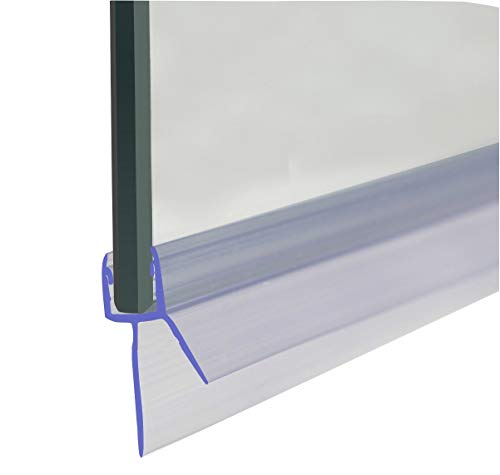 Junta para mampara de ducha HNNHOME de 4 a 6 mm, para vidrio recto o curvado, con separación de hasta 20 mm Junta para mampara de ducha HNNHOME de 4 a 6 mm, para vidrio recto o curvado, con separación de hasta 20 mm