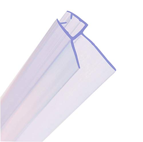 Junta para mampara de ducha HNNHOME de 4 a 6 mm, para vidrio recto o curvado, con separación de hasta 20 mm