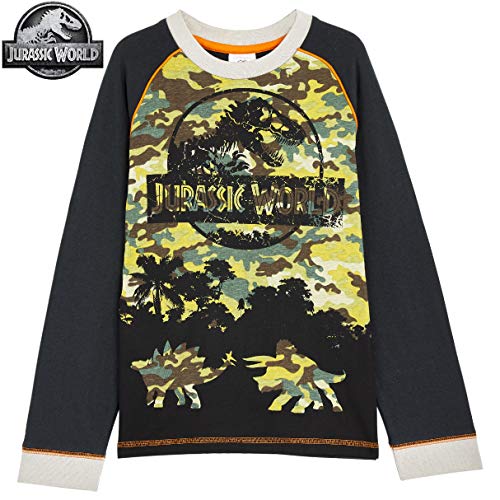 Jurassic World Pijama Niño, Pijama Dinosaurio Estampado Camuflaje, Pijamas de Dos Piezas Camiseta Manga Larga y Pantalones, Regalos Originales para Niños 3-12 Años (7-8 años) Jurassic World Pijama Niño, Pijama Dinosaurio Estampado Camuflaje, Pijamas de Dos Piezas Camiseta Manga Larga y Pantalones, Regalos Originales para Niños 3-12 Años (7-8 años)