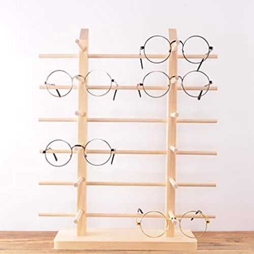 Justdolife Soporte De Exhibición De Los Vidrios Gafas De Sol Creativas De Madera con Soporte para Gafas Justdolife Soporte De Exhibición De Los Vidrios Gafas De Sol Creativas De Madera con Soporte para Gafas