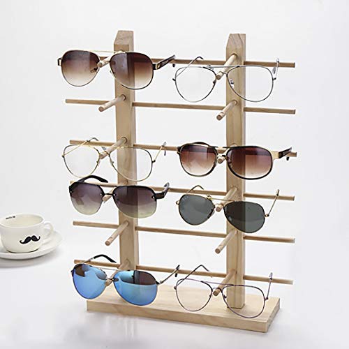 Justdolife Soporte De Exhibición De Los Vidrios Gafas De Sol Creativas De Madera con Soporte para Gafas Justdolife Soporte De Exhibición De Los Vidrios Gafas De Sol Creativas De Madera con Soporte para Gafas