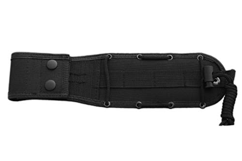 JV CDA Cuchillo CHACAL MAKRO Micarta Negra Funda de Cordura + Tarjeta Multiusos de Regalo