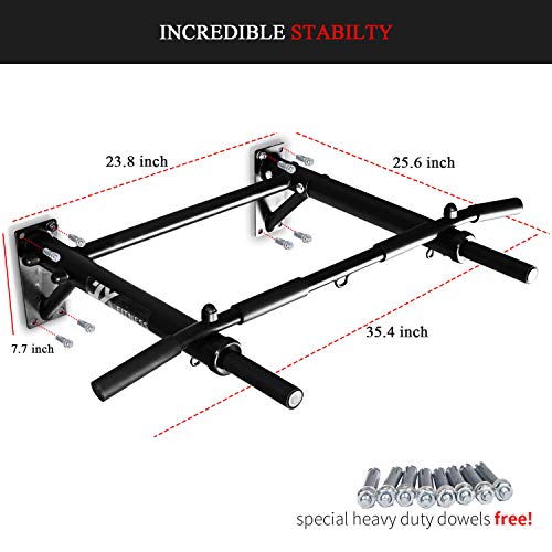 JX FITNESS Barras de Dominadas Pared, Wall Pull Up Bar Barra de Tracción, Boxeo TRX Entrenamiento y Resistencia Training, Multifuncional Workout Bar JX FITNESS Barras de Dominadas Pared, Wall Pull Up Bar Barra de Tracción, Boxeo TRX Entrenamiento y Resistencia Training, Multifuncional Workout Bar