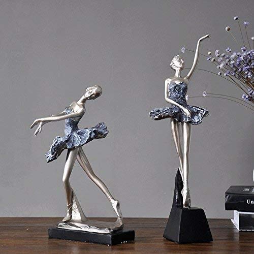 JXXDDQ Adornos de resina Escultura muchacha del ballet creativa casa de carácter manera de la decoración Crafts (Color : A)