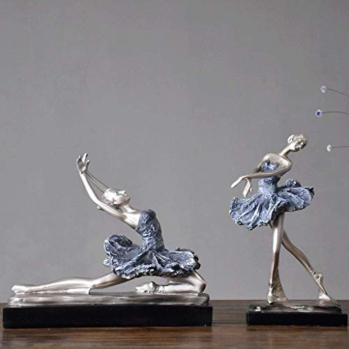 JXXDDQ Adornos de resina Escultura muchacha del ballet creativa casa de carácter manera de la decoración Crafts (Color : A)