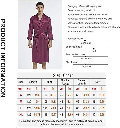 JYCDD Ropa de Dormir para Hombre Camisón Pijamas de Seda Bata de Seda de Manga Larga para Hombre Albornoz de Servicio A Domicilio para Hombre de Moda,Púrpura,S JYCDD Ropa de Dormir para Hombre Camisón Pijamas de Seda Bata de Seda de Manga Larga para Hombre Albornoz de Servicio A Domicilio para Hombre de Moda,Púrpura,S