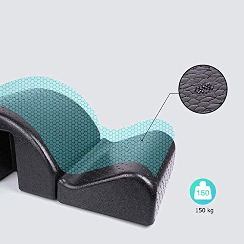 JYZT Corrector De Espina Dorsal Cuña De Espuma, Arco De Yoga Curvo Dispositivo De Ejercicios Estiramiento De Espalda con Barril, Alineación Cintura Masajeador De Espalda Cama Masaje Arco Pilates JYZT Corrector De Espina Dorsal Cuña De Espuma, Arco De Yoga Curvo Dispositivo De Ejercicios Estiramiento De Espalda con Barril, Alineación Cintura Masajeador De Espalda Cama Masaje Arco Pilates