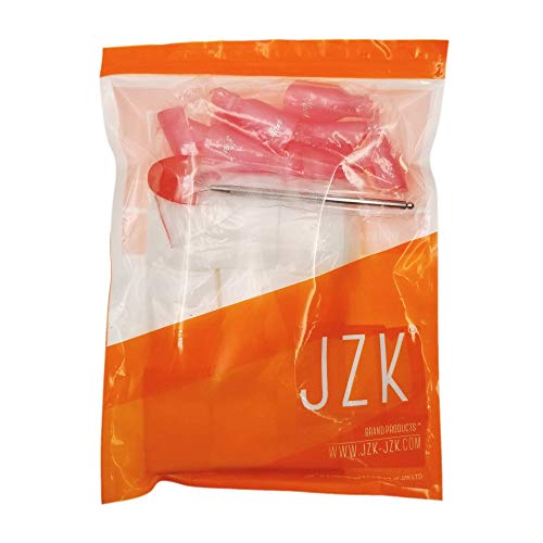 JZK 10 clip para los dedos + 10 clip para pies + 200 algodón + 1 curette, kit de herramientas de pinza de ropa para uñas removedor el esmalte semipermanentes