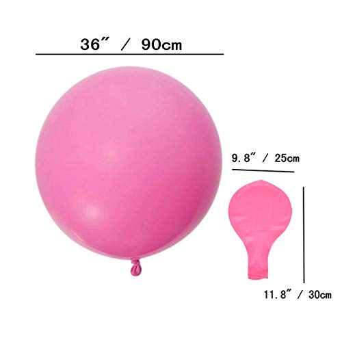JZK 6 Piezas Globos Grandes 90 cm de látex Globos de Colores para Fiesta cumpleaños Bodas Bautizo graduación Navidad Carnaval Celebraciones JZK 6 Piezas Globos Grandes 90 cm de látex Globos de Colores para Fiesta cumpleaños Bodas Bautizo graduación Navidad Carnaval Celebraciones