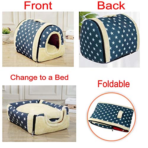 JZK Cama Gatos y Perros casa de Mascotas Suave y calentito Nido Cueva sofá para Gatos Perros Conejos y Cachorros JZK Cama Gatos y Perros casa de Mascotas Suave y calentito Nido Cueva sofá para Gatos Perros Conejos y Cachorros