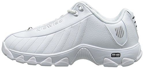 K-Swiss Zapatillas st329 elíptica Hombre, blanco, negro y plateado, 8,5 D(M) US K-Swiss Zapatillas st329 elíptica Hombre, blanco, negro y plateado, 8,5 D(M) US