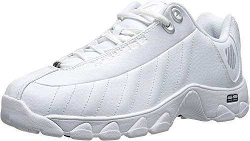 K-Swiss Zapatillas st329 elíptica Hombre, blanco, negro y plateado, 8,5 D(M) US K-Swiss Zapatillas st329 elíptica Hombre, blanco, negro y plateado, 8,5 D(M) US
