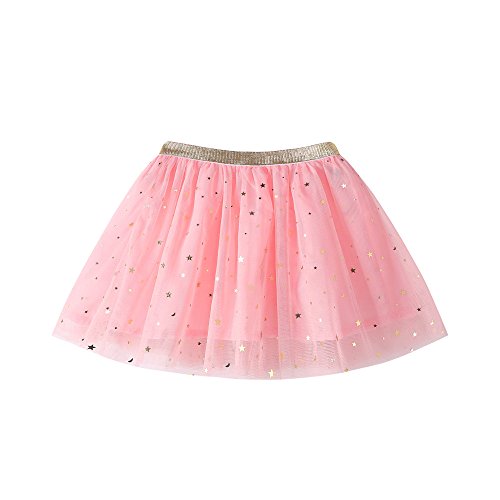 K-youth® Falda Tul Niña Chicas Estrellas Lentejuelas Vestido de Princesa Bebé Niños Fiesta Baile Ballet Tutu Falda de Niña Short Ballet Accesorios de Vestimenta de Baile Niñas para Vestirse Disfraces