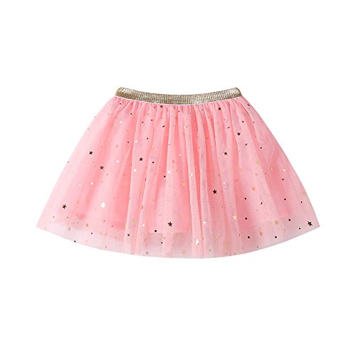 K-youth® Falda Tul Niña Chicas Estrellas Lentejuelas Vestido de Princesa Bebé Niños Fiesta Baile Ballet Tutu Falda de Niña Short Ballet Accesorios de Vestimenta de Baile Niñas para Vestirse Disfraces