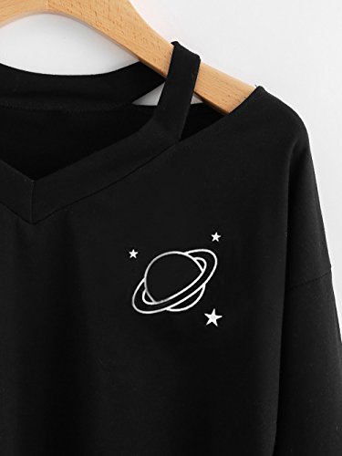 K-youth sudadera mujer Mujer Sudaderas Cortas, Tumblr Cortas Otoño Invierno Chicas Cuello V Hueco Planeta Ropa Moda Manga Larga Blusa Tops Hoodie Sweatshirt Camiseta(Negro, S) K-youth sudadera mujer Mujer Sudaderas Cortas, Tumblr Cortas Otoño Invierno Chicas Cuello V Hueco Planeta Ropa Moda Manga Larga Blusa Tops Hoodie Sweatshirt Camiseta(Negro, S)