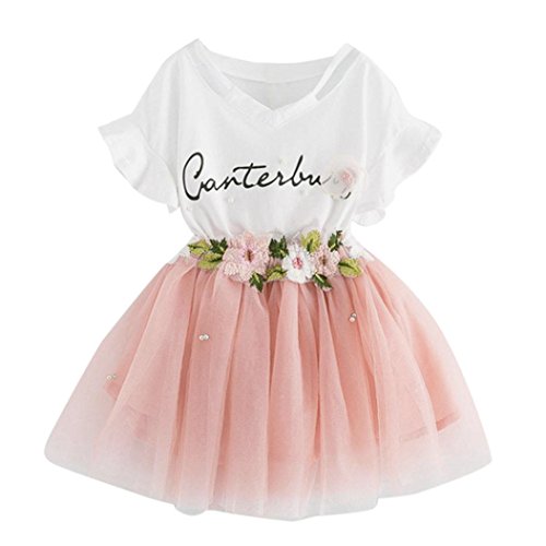 K-youth Vestido de niña Vestido Niña Floral Tutú Princesa Vestidos Vestido para Bebés Ropa niña Camisa y Vestido Muchacha Encantadora Ropa Bebe niña Verano 2018 Barata (Rosa, 6-7 años) K-youth Vestido de niña Vestido Niña Floral Tutú Princesa Vestidos Vestido para Bebés Ropa niña Camisa y Vestido Muchacha Encantadora Ropa Bebe niña Verano 2018 Barata (Rosa, 6-7 años)