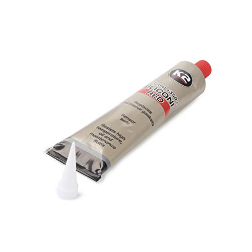 K2 de alta temperatura de silicona, masilla, dichtsi LIKON, hochtemperaturbeständig hasta + 350 °C, Rojo, 85 g K2 de alta temperatura de silicona, masilla, dichtsi LIKON, hochtemperaturbeständig hasta + 350 °C, Rojo, 85 g