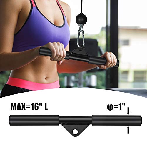 Kacsoo Rodillo de muñeca para antebrazo Entrenador de entrenamiento de fuerza para brazos para estiramientos laterales,sistema de cable polea de fitness con manillar de tríceps y correas de extracción Kacsoo Rodillo de muñeca para antebrazo Entrenador de entrenamiento de fuerza para brazos para estiramientos laterales,sistema de cable polea de fitness con manillar de tríceps y correas de extracción