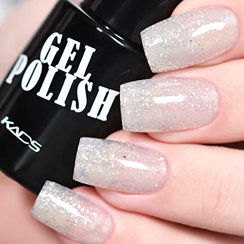 KADS Kit Uñas de Gel Esmalte Semipermanente de Color 6pcs Laca Soak Off Top Coat Base Coat UV LED Manicura Arte 9.5ml